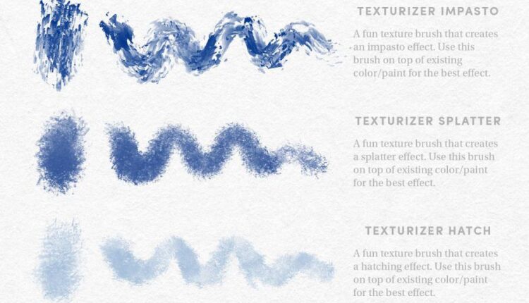 مجموعه براش گواش برای نرم افزار Procreate