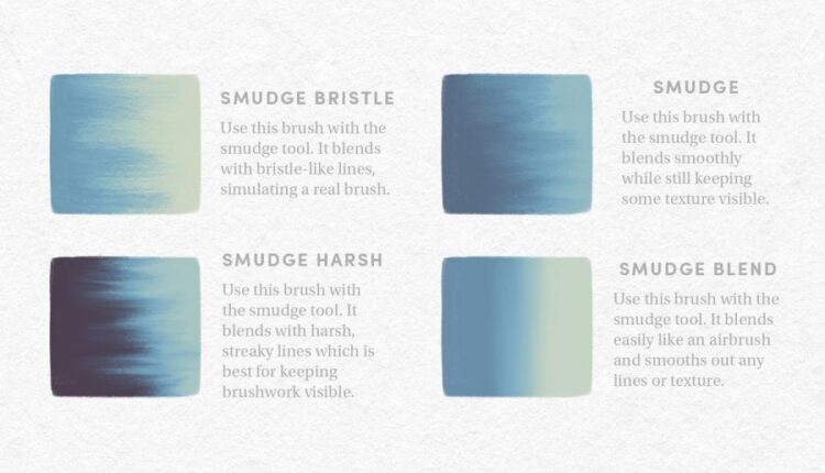 مجموعه براش گواش برای نرم افزار Procreate