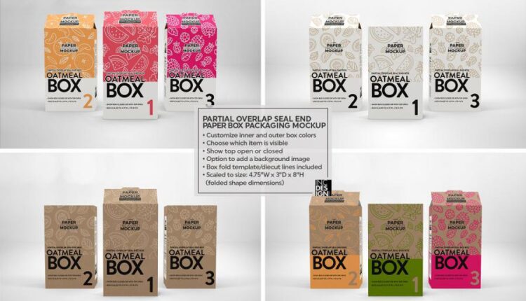 موکاپ بسته بندی کاغذ کرافت   Paper Box Mockup