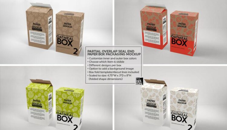 موکاپ بسته بندی کاغذ کرافت   Paper Box Mockup