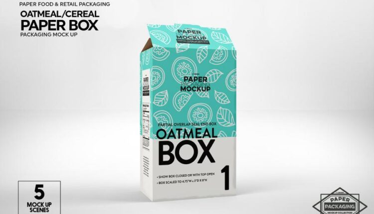 موکاپ بسته بندی کاغذ کرافت   Paper Box Mockup