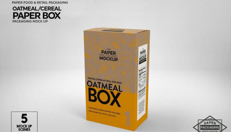 موکاپ بسته بندی کاغذ کرافت   Paper Box Mockup