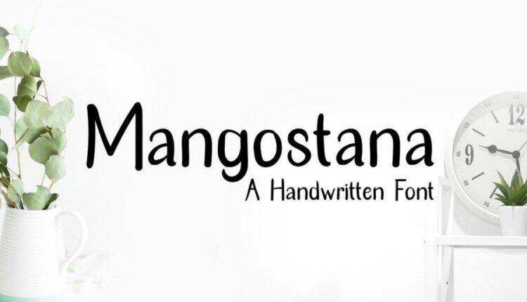 فونت انگلیسی فانتزی تنهای مانگوستانا   mangostana Font