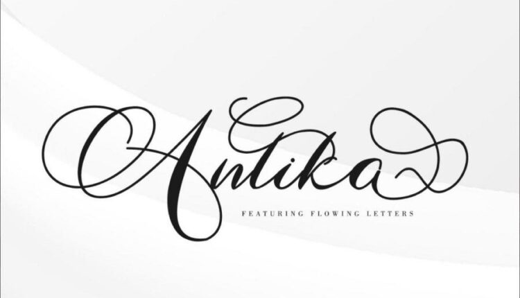 فونت انگلیسی نمایشی عتیقه   Antika display Font