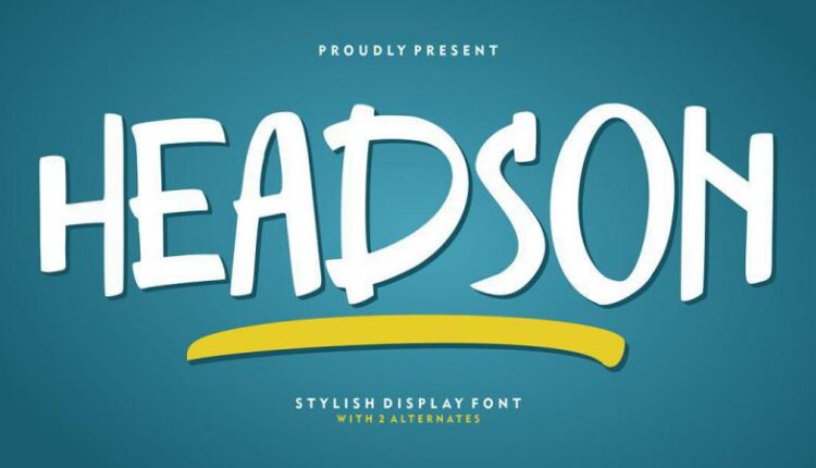 فونت انگلیسی فانتزی هادسون   Headson Font