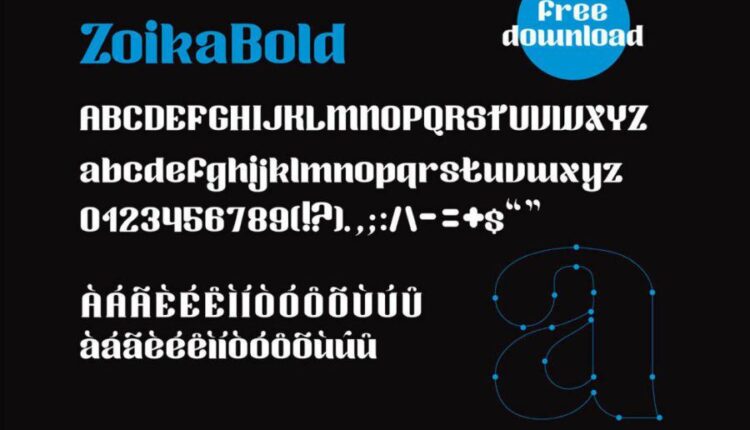 فونت انگلیسی مدرن زویکا   Modernia Zoika Font