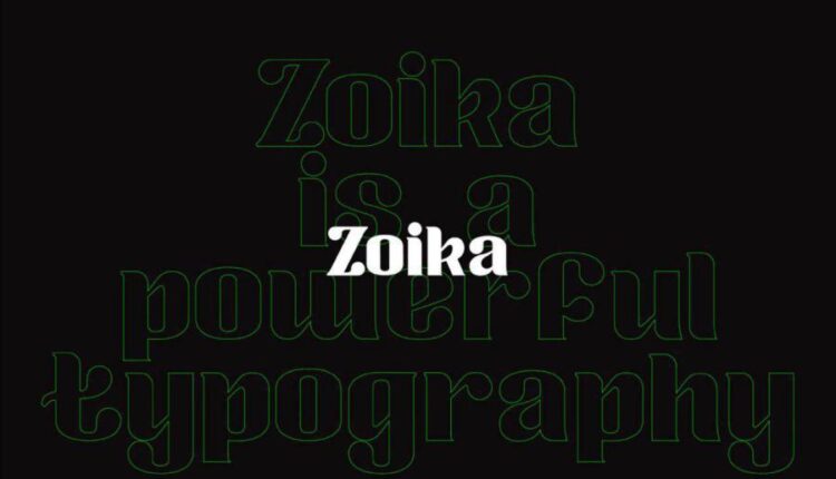 فونت انگلیسی مدرن زویکا   Modernia Zoika Font