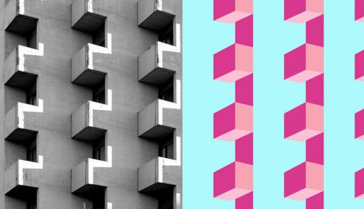 اشکال هندسی و انتزاعی نا منظم   Brutal Geo Patterns