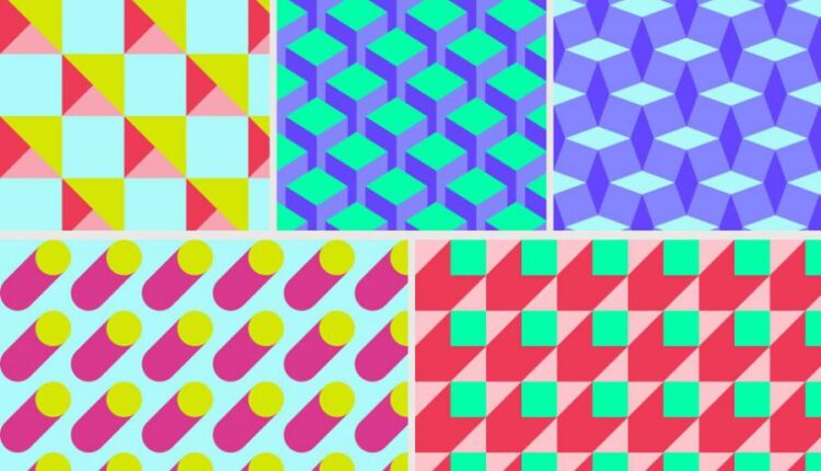 اشکال هندسی و انتزاعی نا منظم   Brutal Geo Patterns