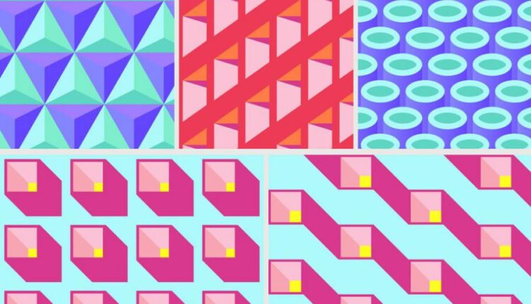 اشکال هندسی و انتزاعی نا منظم   Brutal Geo Patterns