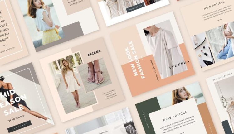 طرح لایه باز آماده پاستلی اینستاگرام   Pastel Instagram Pack