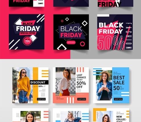 طرح آماده استوری اینستاگرام با موضوع جمعه سیاه   Instagram