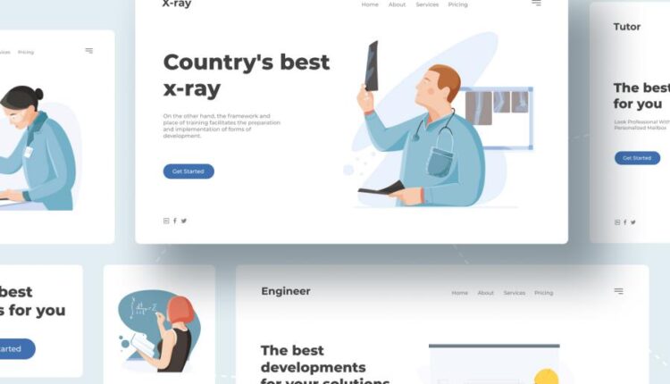 وکتور های تصویرسازی شده برای مشاغل مختلف   Professions