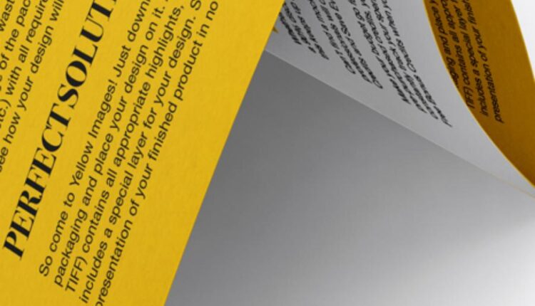 موکاپ بروشور A4 Folded Brochure Mockup   A4