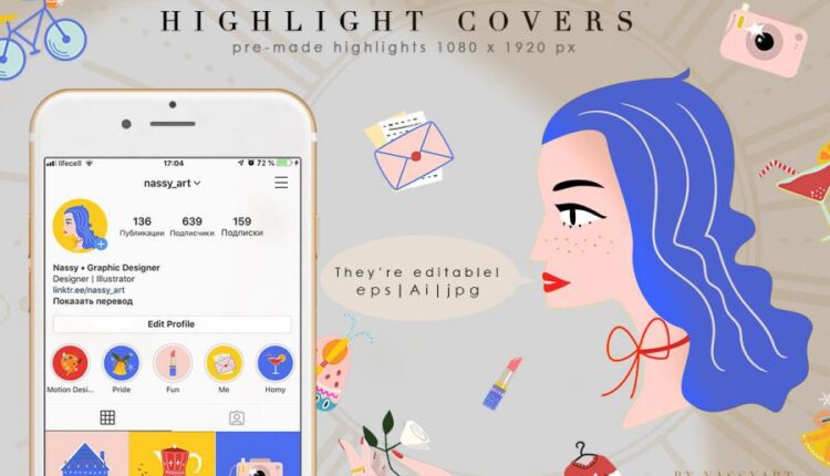 24 آیکون هایلایت استوری اینستاگرام    Cartoon Highlight Icon