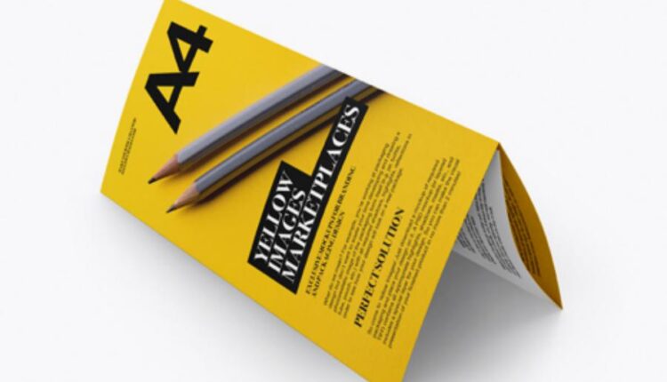 موکاپ بروشور A4 Folded Brochure Mockup   A4