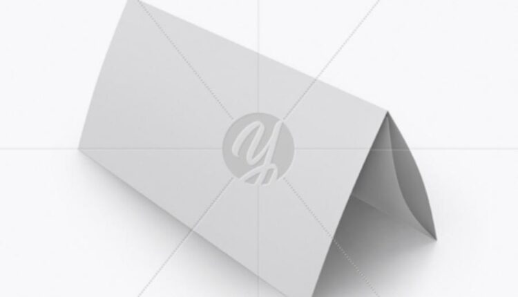 موکاپ بروشور A4 Folded Brochure Mockup   A4