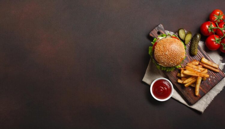 عکس استوک همبرگر و فست فود   Hamburger Stock