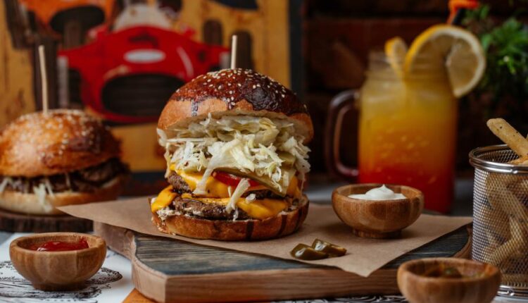 عکس استوک همبرگر و فست فود   Hamburger Stock