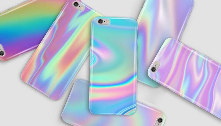 عکس استوک انتزاعی هولوگرامی   Iridescent Backgrounds