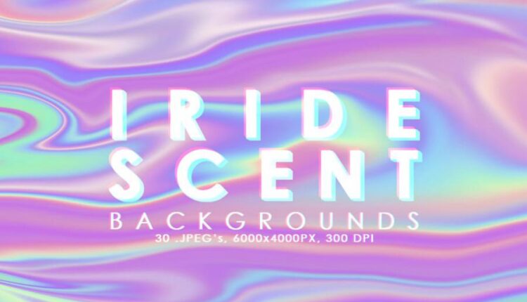 عکس استوک انتزاعی هولوگرامی   Iridescent Backgrounds