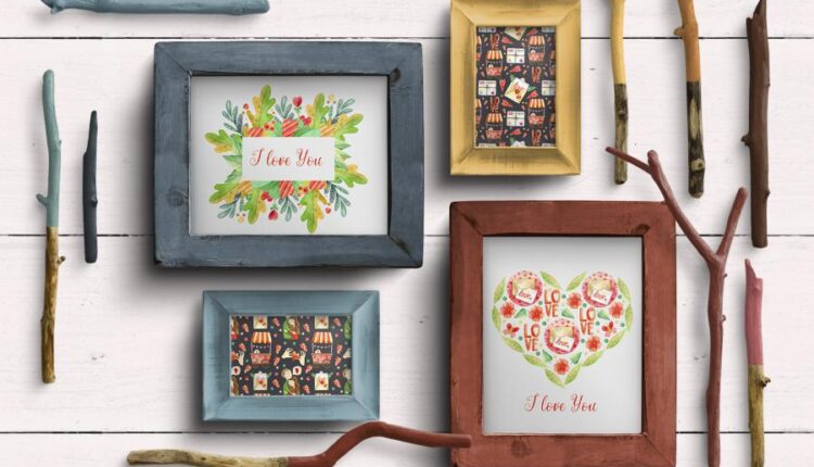 عکس PNG آبرنگی روز ولنتاین   Valentines Day Watercolor