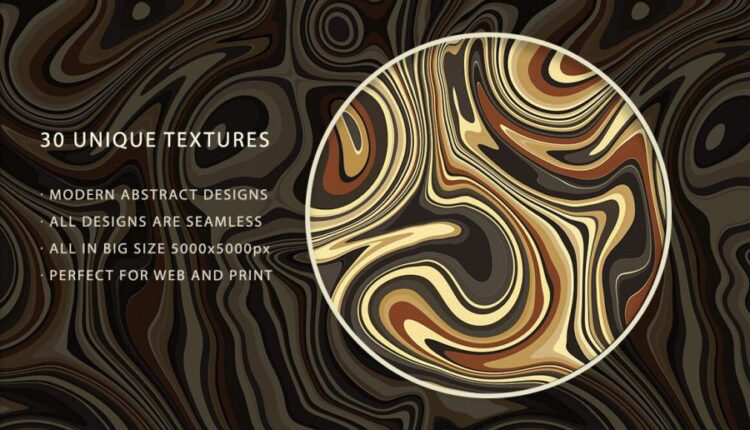 30 تسکچر موج دار رنگ های متنوع   30 Wave Seamless Textures