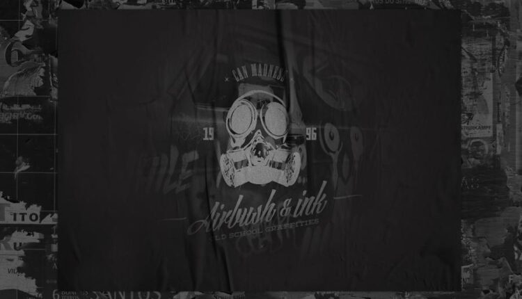 10 موکاپ پوستر چسبیده به دیوار   Glued Poster Mockup