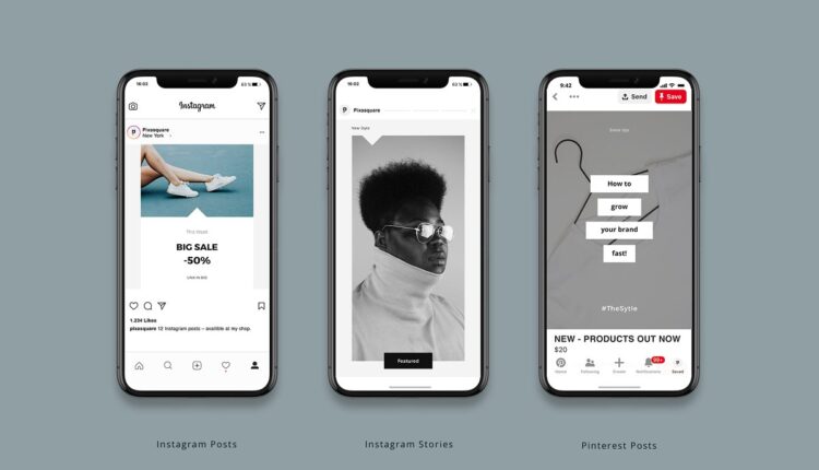 قالب پست و استوری اینستاگرام بوش   Bosh Social Media Pack