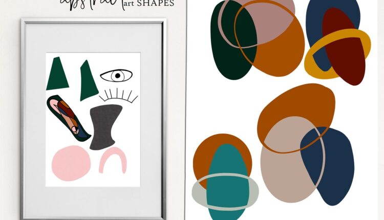 تصاویر PNG اشکال هندسی و انتزاعی   Abstract Shape Art Clipart