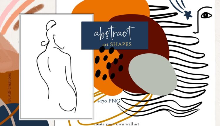 تصاویر PNG اشکال هندسی و انتزاعی   Abstract Shape Art Clipart