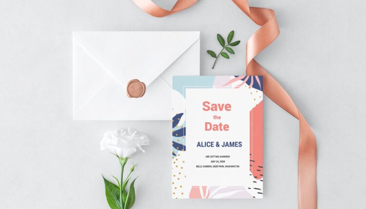 مجموعه فایل های طراحی انتزاعی ممفیس   Memphis Invitation Set