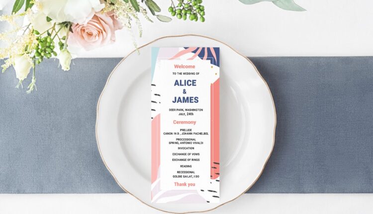 مجموعه فایل های طراحی انتزاعی ممفیس   Memphis Invitation Set