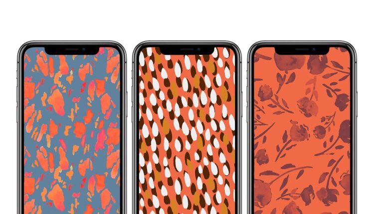 پترن های مرکبی پاییزی   Autumn Inks Pattern Set