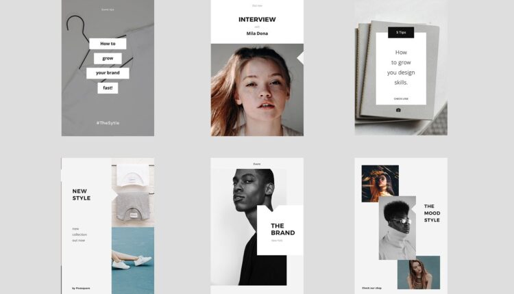 قالب پست و استوری اینستاگرام بوش   Bosh Social Media Pack