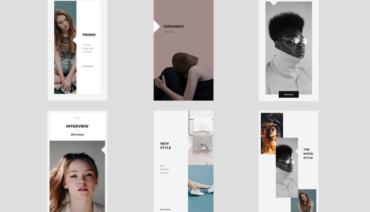 قالب پست و استوری اینستاگرام بوش   Bosh Social Media Pack