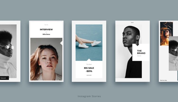 قالب پست و استوری اینستاگرام بوش   Bosh Social Media Pack