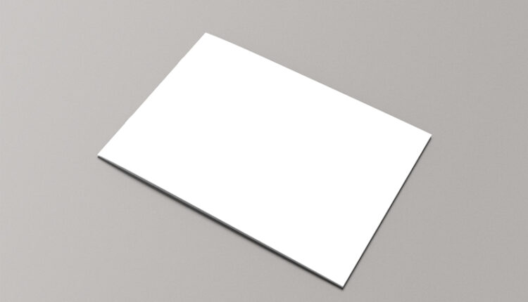 موکاپ کاتالوگ افقی    A4 Landscape Brochure Mockup