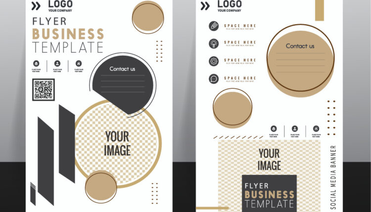 طرح آماده لایه باز وکتور برای تراکت –  Templates Vector Design