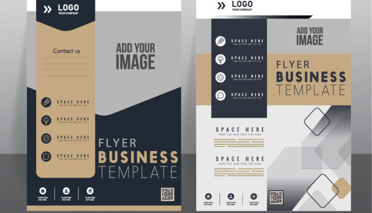 طرح آماده لایه باز وکتور برای تراکت –  Templates Vector Design