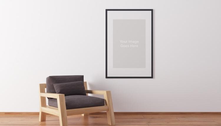 موکاپ قاب دیواری ساده – Minimalist Frame Mockup