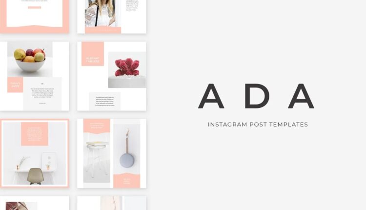 قالب آماده پست اینستاگرام برای فشن –  Instagram Post Templates