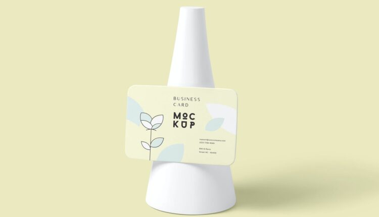 موکاپ کارت ویزیت دورگرد – Edges Business Card Mockups
