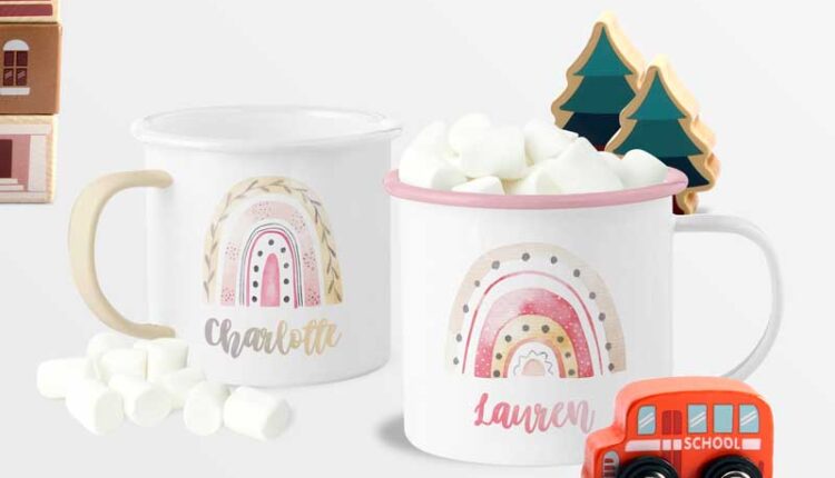 موکاپ ماگ سرامیکی – Enamel Mugs for Kids Mockups