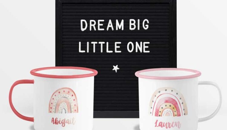 موکاپ ماگ سرامیکی – Enamel Mugs for Kids Mockups