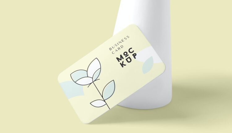 موکاپ کارت ویزیت دورگرد – Edges Business Card Mockups