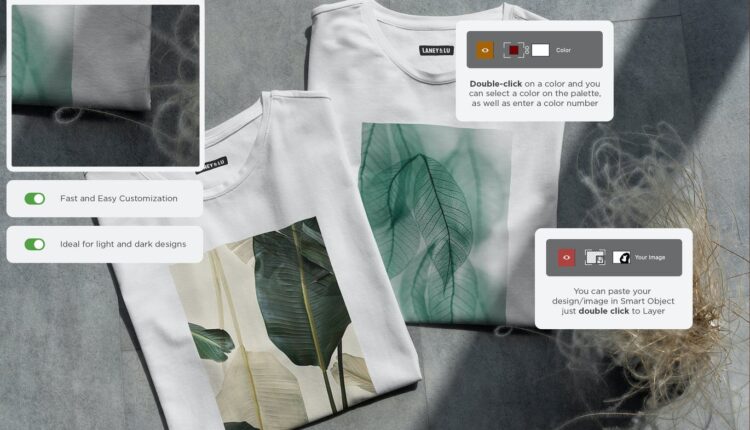 موکاپ تی شرت اسپرت – Elements T Shirt Branding Mockup