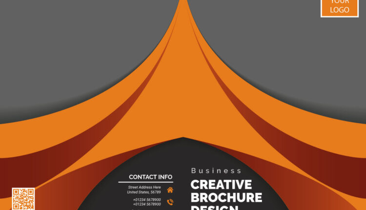 قالب آماده بروشور در چند رنگ – Bifold Brochure