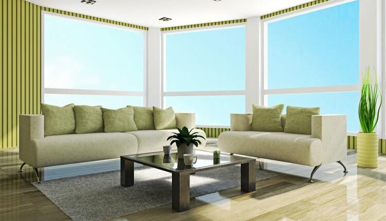 عکس استوک طراحی داخلی منزل – Modern Home Stock Photo