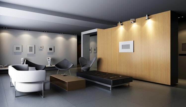 عکس استوک طراحی داخلی منزل – Modern Home Stock Photo